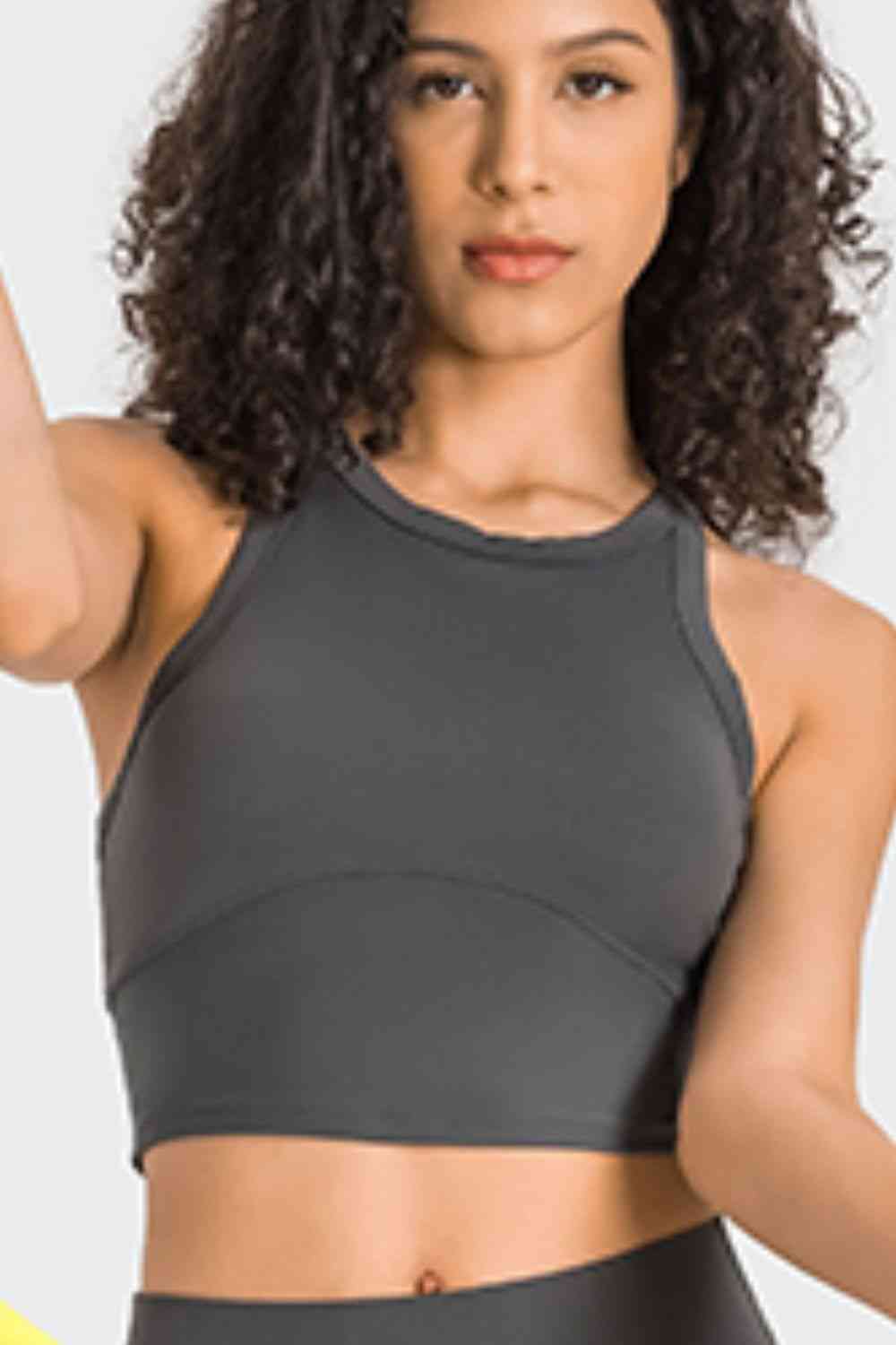 Racerback Cropped Sports Tank