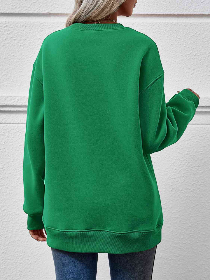 Round Neck Long Sleeve Sweatshirt