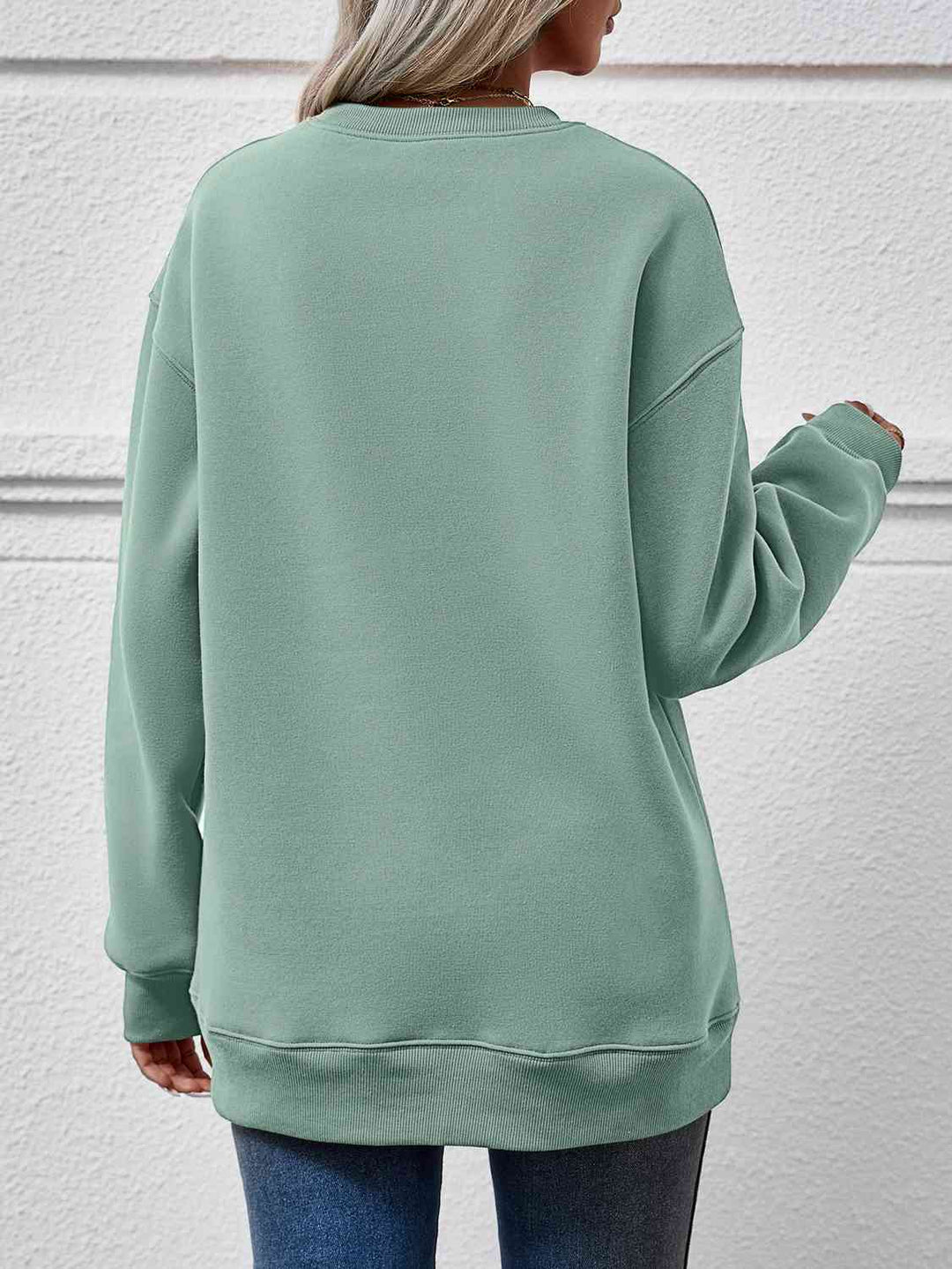 Round Neck Long Sleeve Sweatshirt