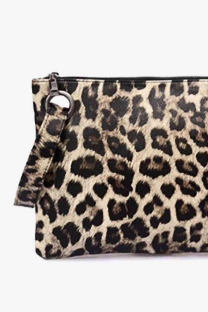 Leopard PU Leather Clutch